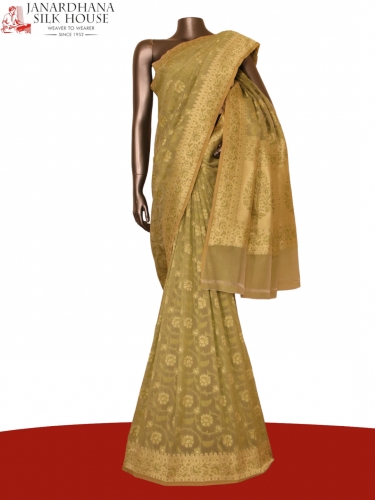 Exclusive Handloom Banarasi Crepe Saree